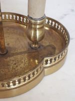 LAMPE BOUILLOTTE en bronze à deux lumières et abat-jour en t… (photo 4)