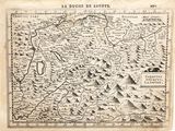 an old map of the region of la duce de bayoye