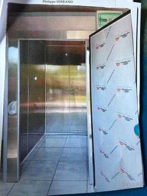 a picture of a picture of an open door in a building