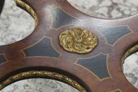 Belle « table de jeu » en marqueterie – style Napoléon III –… (photo 5)