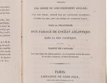 an open book with a black and white image of the title of the book
