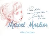 une image représentant le dessin du visage d'une femme à l'encre bleue