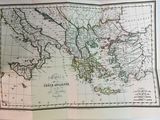 une vieille carte de l'Empire romain datant du milieu du XIXe siècle