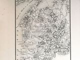 une vieille carte d'une ville sur laquelle figurent de nombreux bâtiments