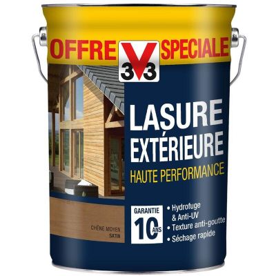 47 / Lasure V33 5L Haute Protection/Acrylique "Chêne M…