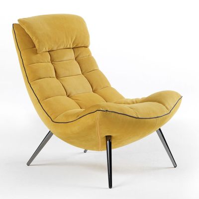 1 Fauteuil fixe LULEA. 88 x 105 x 100 cm, revêtement en velo…