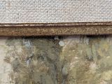 an image of a close up of a painting on a wall