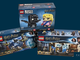 Les figurines Lego Harry Potter et Hermione sont dans leurs boîtes