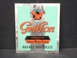 une enseigne portant l'inscription « Griffon » sur le côté d'un immeuble