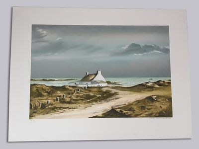 Michel MARTIN (1929) - Paysage côtier breton - Lithographie …