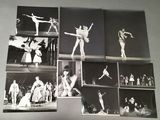 several black and white photographs of a woman performing a ballet pose