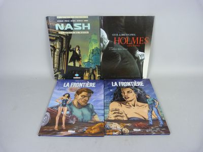 trois livres sur une table blanche sur fond blanc