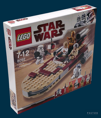 une boîte contenant un ensemble Lego Star Wars