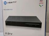 the box of the dvd player is sitting on the table
