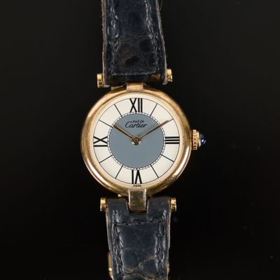 CARTIER. Bracelet-montre de dame en vermeil, modèle Vendôme … - Photo 1