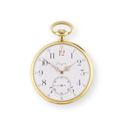 an image of a gold pocket watch with roman numerals on the face
