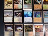 a lot of cards that are on the table