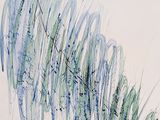 a picture of a painting of a tree in the water