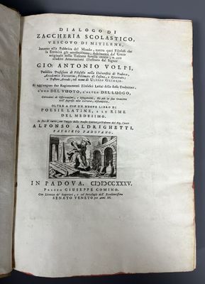 ZACHARIE LE SCHOLASTIQUE ; VOLPI (Antonio). Dialogo di Zacch…