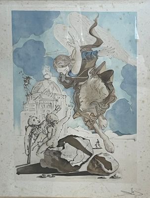 dessin représentant un homme à cheval et une femme à cheval