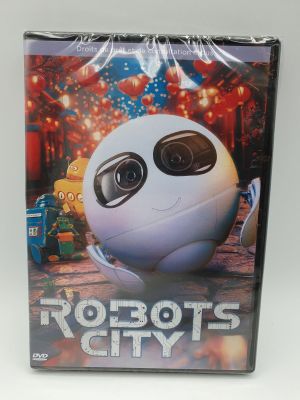 a close up of a dvd case with a robot on it