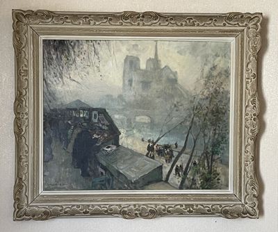 a picture of a painting hanging on the wall