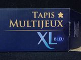 blue box of multiflex condoms on a black background