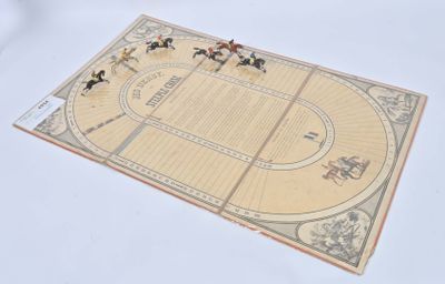 une image représentant un plateau de jeu avec des chevaux et des cavaliers