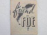 a sign that says frieful or foe on the wall