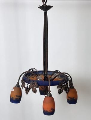 an image of a chandelier made of glass and metal