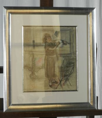 la photo d'une photo représentant une femme en robe