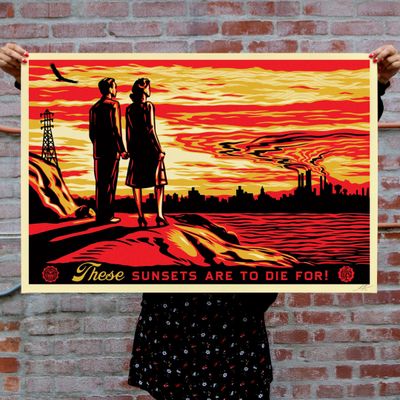 Shepard Fairey Ces couchers de soleil sont à tomber ! Lithog…