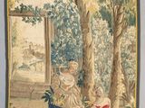 une image d'une tapisserie accrochée au mur d'une pièce