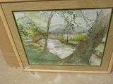 une photo d'une photo d'un tableau sur le mur