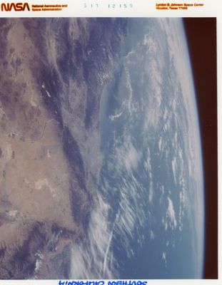 Image de la NASA montrant une vue de la Terre depuis la Station spatiale internationale