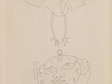 an image of a drawing of a bird on top of a pot