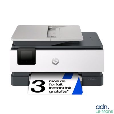 Imprimante HP OfficeJet avec 3 cartouches d'encre Instant Ink gratuites