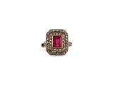 an antique ruby and diamond ring