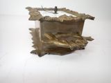 a clock that is sitting on top of a table