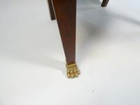 Fauteuil de style Consulat en noyer teinté acajou, dossier c… (photo 4)