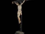 an image of a crucif with a wooden cross on it