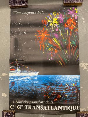 René BOUVARD (1910-2008) Compagnie Générale Transatlantique