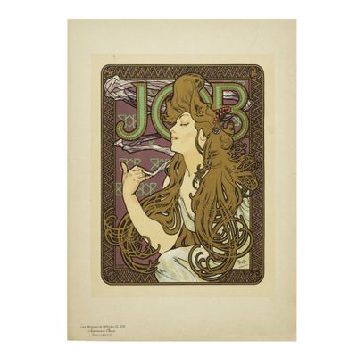 a drawing of a woman smoking a cigarette in front of a purple background