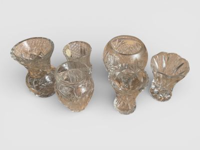 LOT de petits vases en cristal et verre - Photo 1