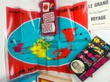 a map of the world with a lot of things on it