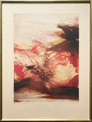 Zao Wou-Ki - Sans titre, 1971 Original etching and aquatint …