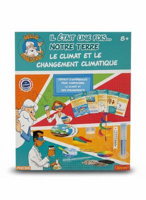 un livre sur lequel figurent un chef et un enfant dans une cuisine