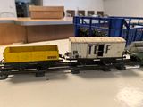 a toy train that is sitting on a table