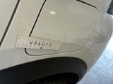 a close up of a sticker on the side of a car