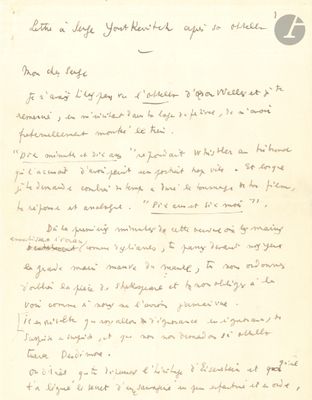 an old handwritten letter from a man who is writing a poem